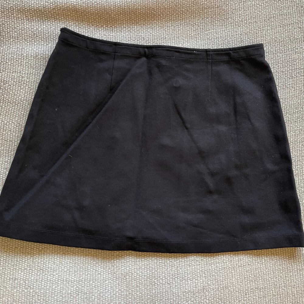 NWT Anthropologie Black Trench Mini Skirt - Size Large - Picture 7 of 7